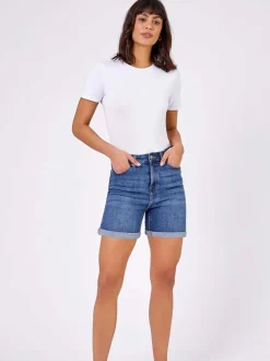 Roman Bleu - Denim Shorts Mom Discount
