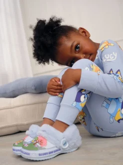 Next Bleu - Sabots chaussons doublés Bluey Cosy Hot