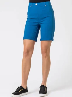 Roman - Short extensible à revers Bleu Clearance