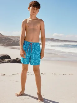 Next - Shorts de bain imprimés (3-16yrs) Bleu Outlet