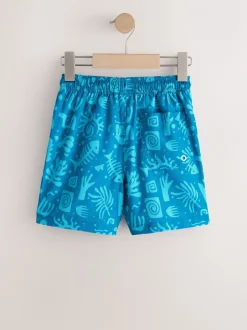 Next - Shorts de bain imprimés (3-16yrs) Bleu Outlet