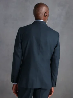 Next Bleu - Slim Fit (Slim Fit) - Veste de costume en flanelle de laine et cachemire mélangées Signature Zignone Outlet