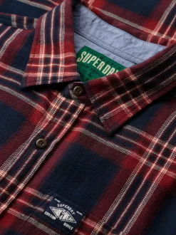 Superdry - Chemise Lumberjack en coton à manches longues Bleu Outlet