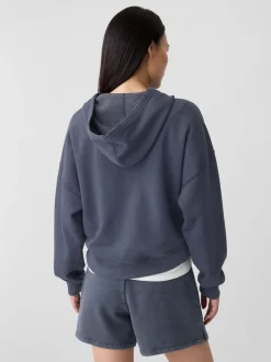 Gap Bleu - Sweat à capuche décontracté raccourci à mini logo Hot