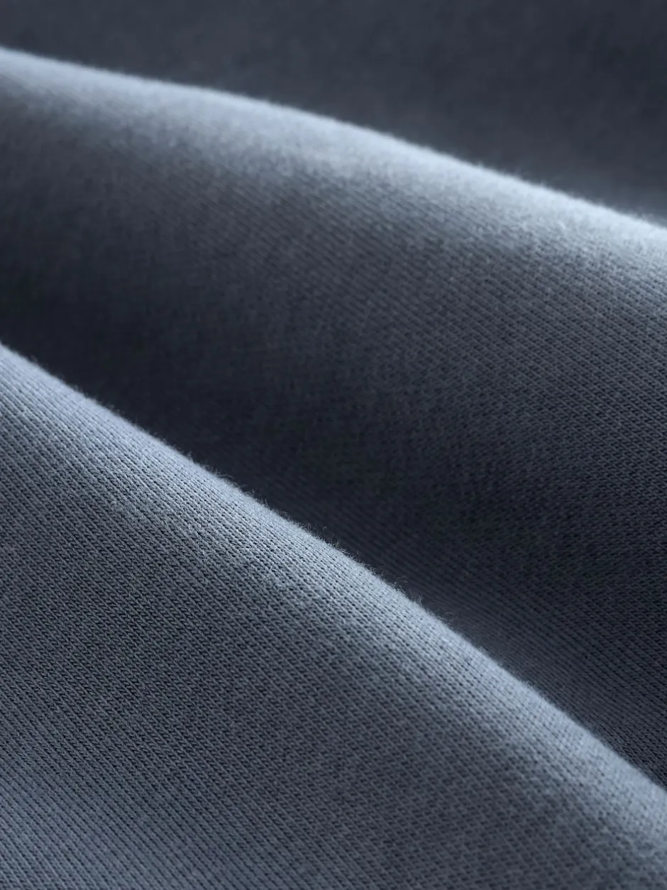 Next Bleu - Sweat à col cheminée zippé en jersey riche en coton Clearance