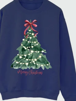 Brands In Bleu - Sweat-shirt aquarelle Noël New