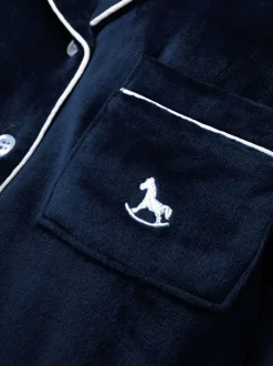 The Little Tailor Bleu - Kids Pyjama de Noël en velours doux de luxe Clearance