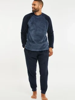 Threadbare Bleu - pyjama en peau de mouton Outlet