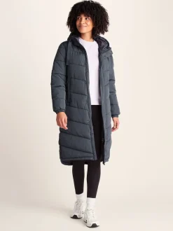 Tog 24 Bleu - Raleigh Thermal Padded À capuche Long Coat Online