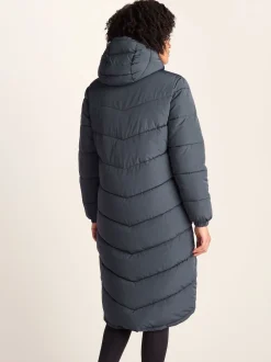 Tog 24 Bleu - Raleigh Thermal Padded À capuche Long Coat Online