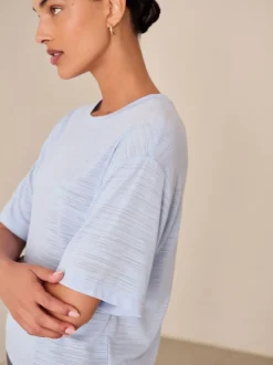 Next Bleu - T-shirt Active Crew Neck léger à manches courtes Hot