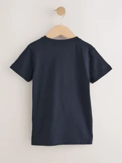 Next - T-shirt Manches courtes 5 Pack (3mois-7ans) Bleu