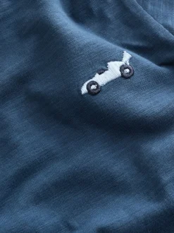 Next - T-shirt Manches courtes 5 Pack (3mois-7ans) Bleu