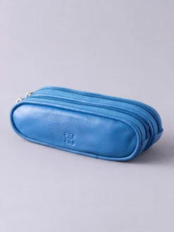 Lakeland Leather - Étui Lakeland en cuir à deux verres Bleu Sale
