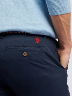 U.S. Polo Assn - US Polo Assn. Pantalon chino classique pour homme Bleu Outlet