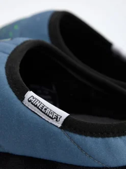 Vanilla Underground Bleu - Minecraft Pantoufles Garçons Outlet