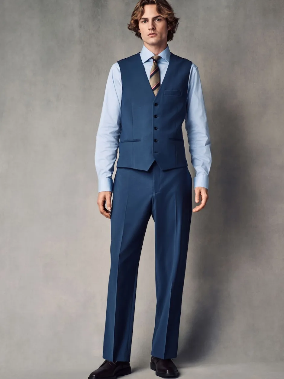 Next Bleu - Veste Coupe classique en Blend mélangée Motionflex Outlet