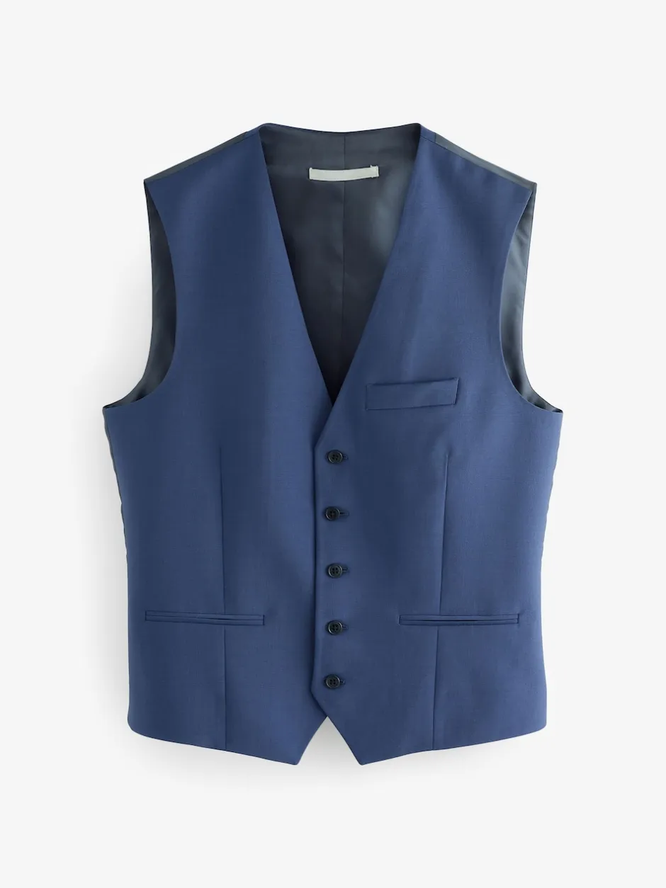 Next Bleu - Veste Coupe classique en Blend mélangée Motionflex Outlet