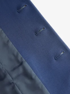 Next Bleu - Veste Coupe classique en Blend mélangée Motionflex Outlet