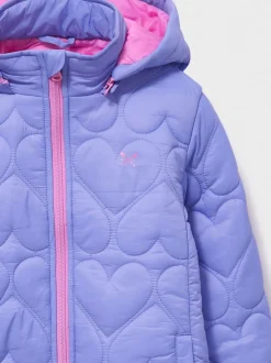 Crew Clothing Bleu - Veste Courtepointe Cœur