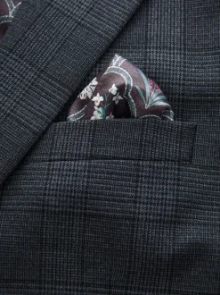 Next Bleu - Veste de costume à carreaux garnie Discount