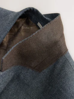 Next Bleu - Veste de costume habillée en laine mérinos Blend Sale