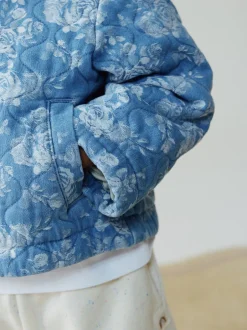 Next Bleu - Veste matelassée en jacquard Denim (3mois à7ans) Sale