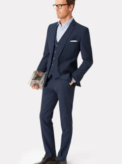 Brook Taverner Bleu - Veste slim Cassino Best
