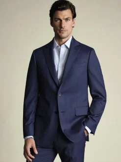 Charles Tyrwhitt Bleu - Veste slim Sharkskin Online