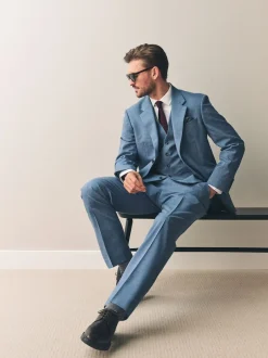 Next Bleu - Vestes de Costume Nova Fides Signatures Coupe classique en laine italienne 100% Online