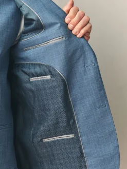 Next Bleu - Vestes de Costume Nova Fides Signatures Coupe classique en laine italienne 100% Online