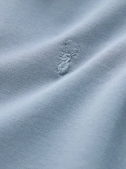 Next - Ajustement régulier - Polo Manches courtes Pique Bleu acier