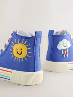 Next - Entraîneurs haut de gamme Bleu appliqué personnage Outlet