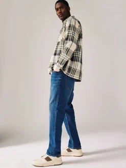 Next - Lit 1 place - Coupe ajustée Classic Jeans extensibles Bleu authentique New