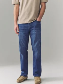 Next - Straight Fit Classic Jeans extensibles Bleu authentique Best