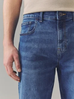 Next - Straight Fit Classic Jeans extensibles Bleu authentique Best