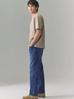 Next - Straight Fit Classic Jeans extensibles Bleu authentique Best