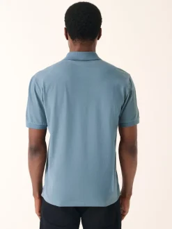 Next - Ajustement régulier - Polo Manches courtes Pique Bleu avio
