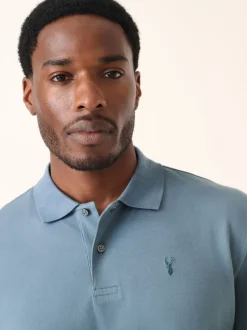 Next - Ajustement régulier - Polo Manches courtes Pique Bleu avio