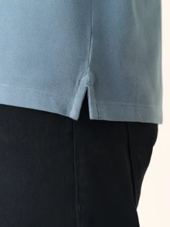 Next - Ajustement régulier - Polo Manches courtes Pique Bleu avio