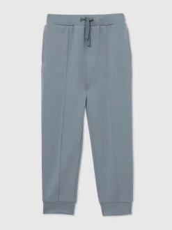 Reiss Bleu avio - Pantalon de jogging Premier Premium Interlock à cordon Hot