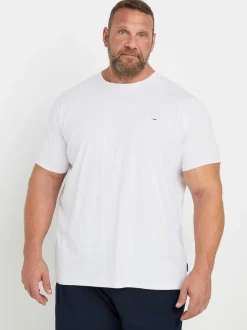 BadRhino Big & Tall Bleu Blanc et bleu marine - Ensemble Lounge 100% coton et t-shirt Clearance