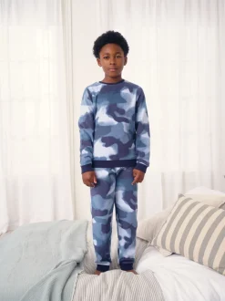 Next Bleu camouflage Spray - Pyjama simple en laine polaire (3-16yrs) Discount