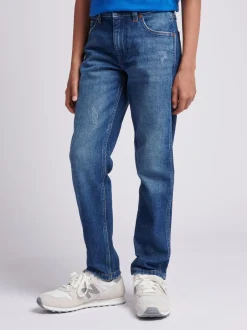 Wrangler Bleu Chrome - Jeanscoupe droite Hot