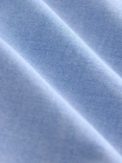 Next - Ajustement régulier - Chemise Oxford à manches longues Bleu clair New