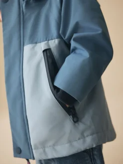 Next Bleu clair - Anorak doublé en polaire imperméable (3mois-7ans) Discount