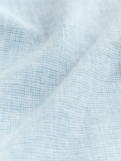 Next Bleu clair - Col Classique - Chemises longues Blend de lin de coton Sale