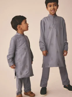 Next - Eid Kurta (3mths-16yrs) Bleu clair Outlet