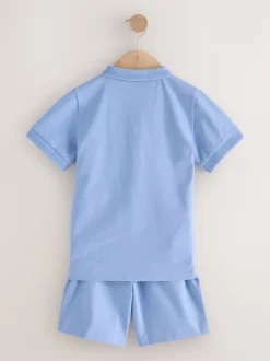 Next Bleu clair - Ensemble polo à manches courtes et short (3-16ans) Best