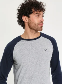 Threadbare - Ensemble pyjama Blend manches longues Bleu clair Clearance